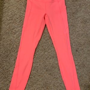 Fabletics Oasis High-Waisted Legging in Coral Crush Neon